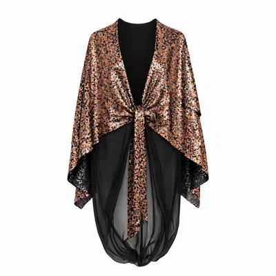Lumina Eligma Women's Lumiere Sequin Kaftan - Black In Brown