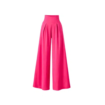 Lumina Eligma Women's Pink The Palazzo Pants - Fuchsia