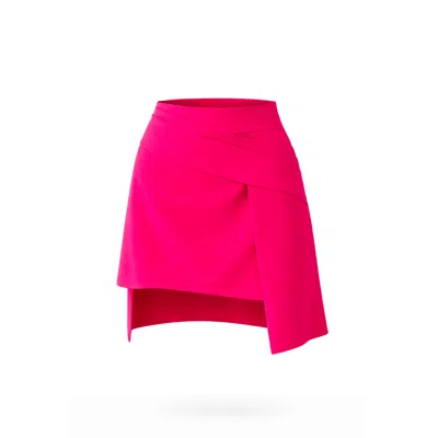 Lumina Eligma Women's Pink The Refined Curve Skirt - Fuchsia In Multi