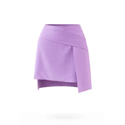 Lumina Eligma Women's Purple The Refined Curve Skirt - Lilac In Multi