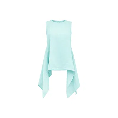 Lumina Eligma Women's The Breeze Ensemble Blouse- Sky Blue