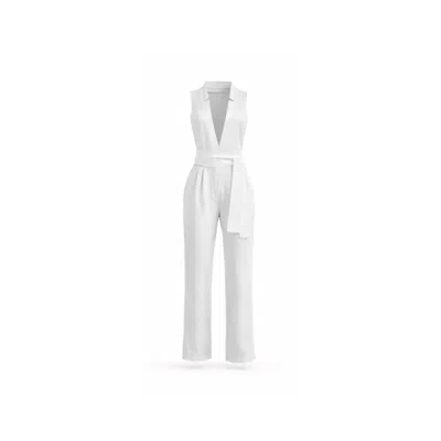 Lumina Eligma Women's The Star Overall Jumpsuit - White