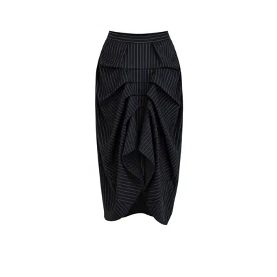 Lumina Eligma Women's The Vanguard Skirt - Black & White Stripes
