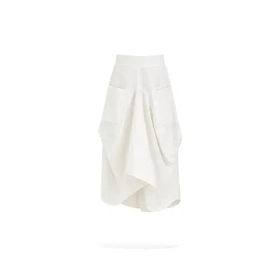 Lumina Eligma Women's White Juby Linen Skirt - Cream