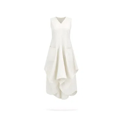 Lumina Eligma Women's White The Juby Linen - Balloon Skirt Dress - Cream