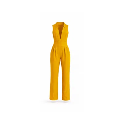 Lumina Eligma Women's Yellow The Star Overall Jumpsuit - Mustard Gold