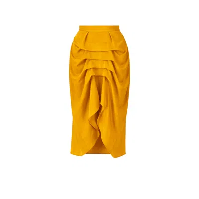 Lumina Eligma Women's Yellow The Vanguard Skirt - Mustard Gold