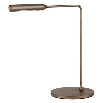 Pre-owned Lumina Flo Bedside Lamp In Bronze Metal Paint By Foster+partners In Transparent