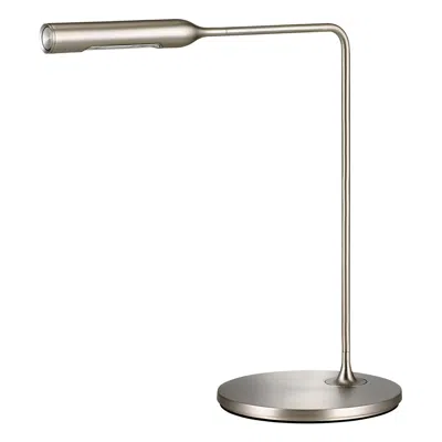 Pre-owned Lumina Flo Bedside Lamp In Brushed Nickel By Foster+partners In Transparent