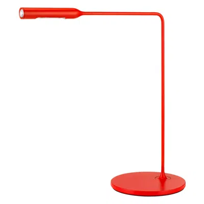Pre-owned Lumina Flo Desk Lamp In Matte Red By Foster+partners