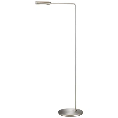 Pre-owned Lumina Flo Floor Lamp In Brushed Nickel By Foster+partners In Transparent
