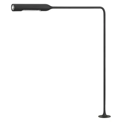 Pre-owned Lumina Flo Table Lamp With F46 Grommet In Black Soft-touch By Foster+partners