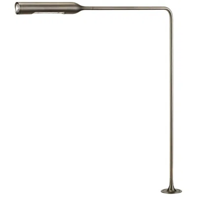 Pre-owned Lumina Flo Table Lamp With F46 Grommet In Gunmetal By Foster+partners In Gray