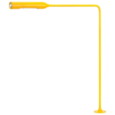 Pre-owned Lumina Flo Table Lamp With F46 Grommet In Matte Yellow By Foster+partners