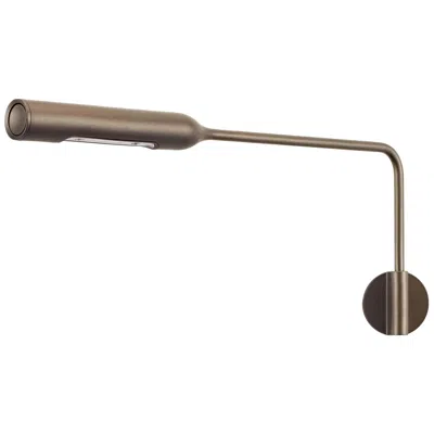 Pre-owned Lumina Flo Wall M Lamp In Bronze Metal Paint By Foster+partners In Transparent