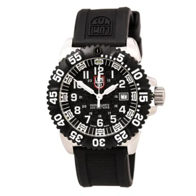 Pre-owned Luminox 3151 Men's Colormark Black Dial Rubber Strap Watch