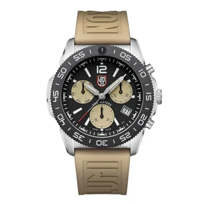 Pre-owned Luminox 44mm Pacific Diver Chronograph Men's Rubber Watch Xs.3150