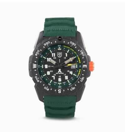 Pre-owned Luminox Bear Grylls Survival Sapphire Crystal Men's Watch Green Strap Xb.3735