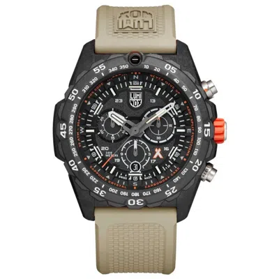 Luminox Beige Resin Sport Watch In Green