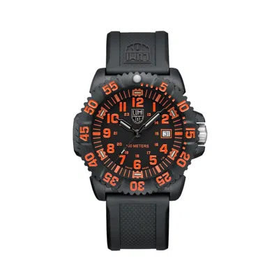 Luminox Black Resin Sport Watch In Brown