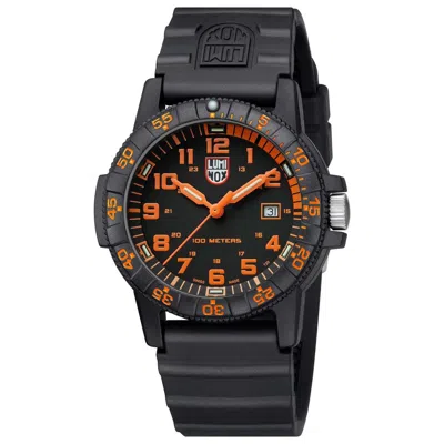 Luminox Black Resin Sport Watch In Gray