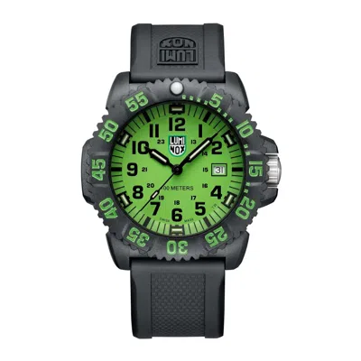 Luminox Black Resin Sport Watch In Metallic