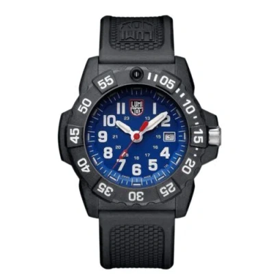 Pre-owned Luminox Brand  Navy Seal Blue Dial Xs.3503.f Date Display Rubber Strap Watch