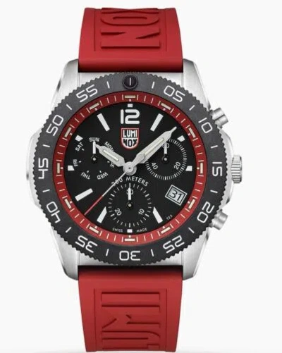 Pre-owned Luminox Brand Men's  Pacific Diver Chronograph Steel Swiss Watch 3155