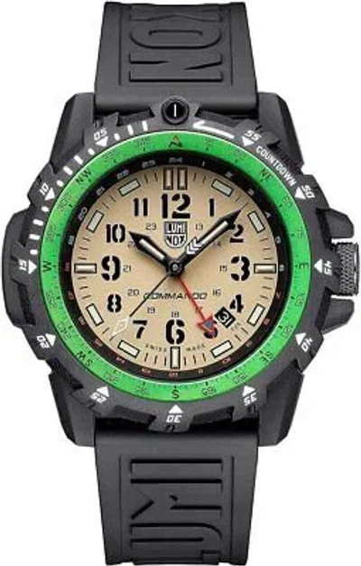 Pre-owned Luminox Commando Raider Xl.3321 Men's Quartz 42mm Case Black Rubber Band
