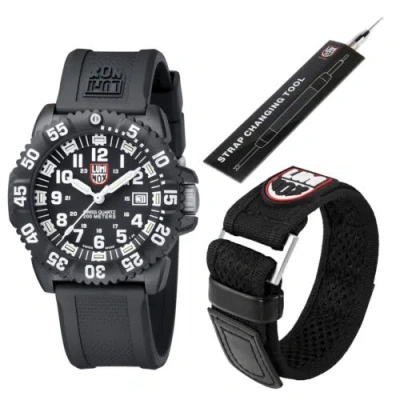 Pre-owned Luminox Evo Navy Seal Colormark Dive Watch 3051 Set
