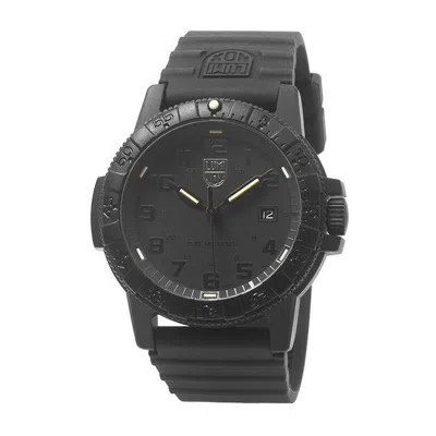 Pre-owned Luminox Genuine  Xs.0321bo Quartz Men's Watch Sea Turtle Black Rubber Swiss Made