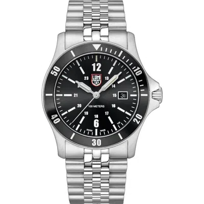 Luminox Gray Stainless Steel Sport Watch In Silver