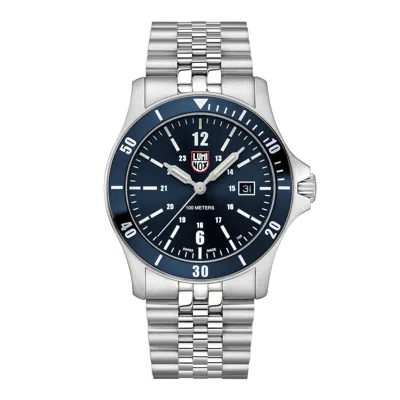 Luminox Gray Stainless Steel Sport Watch In Silver