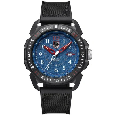 Pre-owned Luminox Ice-sar Arctic Men's Watch Swiss Quartz Blue Dial Black Strap Dive 1003