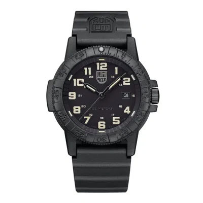 Pre-owned Luminox Leatherback Sea Turtle Giant 44mm Carbonox Black Rubber Watch Xs.0330
