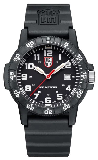 Pre-owned Luminox Leatherback Sea Turtle Giant Xs.0321.l Black 44mm Quartz Men's Watch
