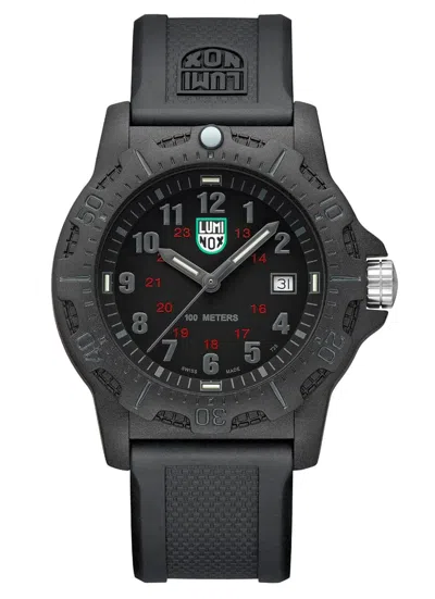 Pre-owned Luminox Manta Ray X2.2032 Men's Military Black Dial Swiss Watch
