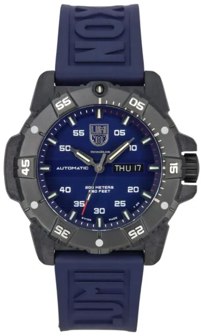 Pre-owned Luminox Master Carbon Seal Automatic, Blue Men's Watch Xs.3863