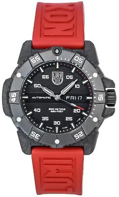 Pre-owned Luminox Master Carbon Seal Black Dial Swiss Automatic Divers Xs.3875 Mens Watch