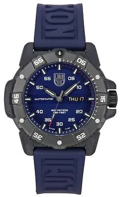 Pre-owned Luminox Master Carbon Seal Blue Dial Automatic 200m Men's Watch Xs.3863