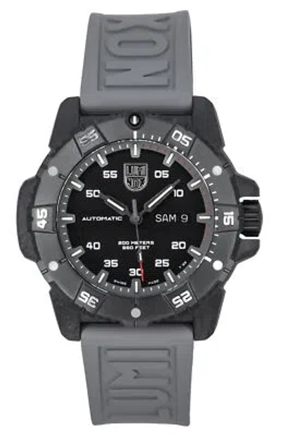 Pre-owned Luminox Master Carbon Seal Grey Rubber Strap Swiss Automatic Xs.3862 Mens Watch