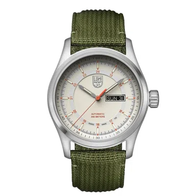 Pre-owned Luminox Men's 44mm Atacama Field Sellita Sw220 Automatic Green Watch Xl.1907.nf