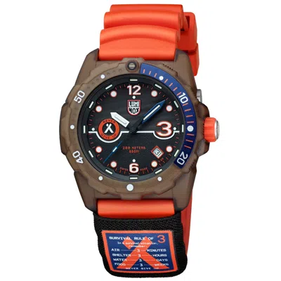 Luminox Men's Bear Grylls Survival 42mm Quartz Watch In Orange