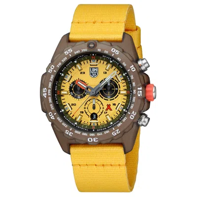 Luminox Men's Bear Grylls Survival 45mm Quartz Watch In Yellow