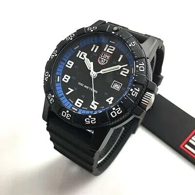 Pre-owned Luminox Men's  Leatherback Sea Turtle Giant Black 44mm Watch 0324