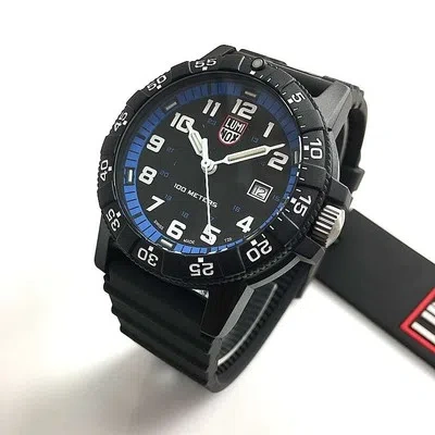 Pre-owned Luminox Men's  Leatherback Sea Turtle Giant Black 44mm Watch Xs.0324