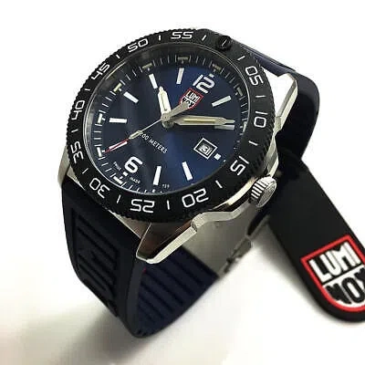 Pre-owned Luminox Men's  Pacific Diver Blue Dial And Band 200 M Wr Dive Watch 3123.df