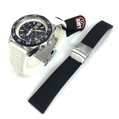 Pre-owned Luminox Men's  Pacific Diver Chronograph Steel Swiss Watch Xs.3141.set