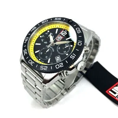 Pre-owned Luminox Men's  Pacific Diver Chronograph Steel Swiss Watch Xs.3145.m