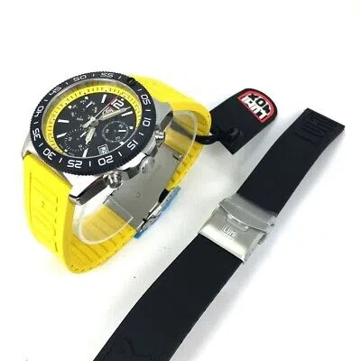 Pre-owned Luminox Men's  Pacific Diver Chronograph Steel Swiss Watch Xs.3145.set